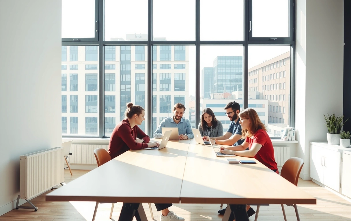 Atmosféra v pražské kanceláři AI BizSuite